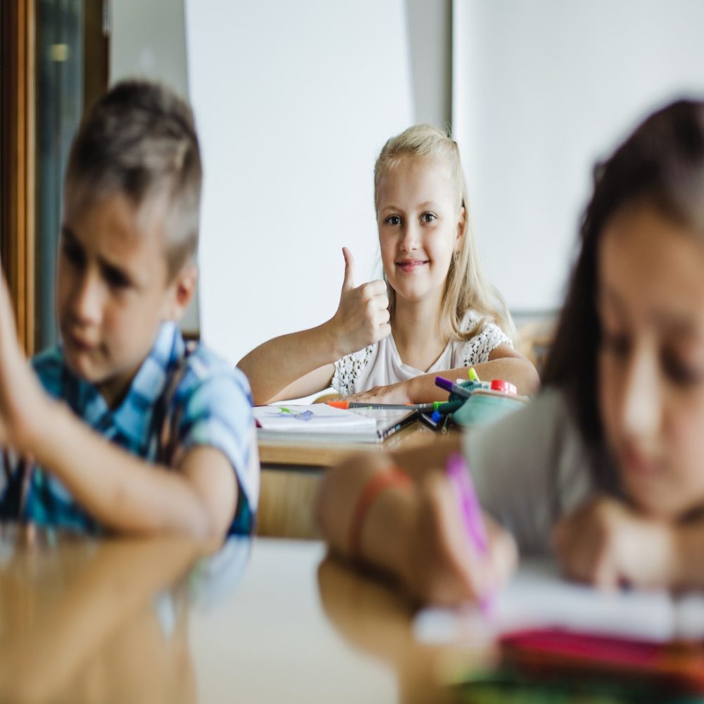 Children in classroom